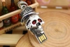 Wholesale metal skull USB flash drives 32, fashionable, trendy, personalized and creative details Picture